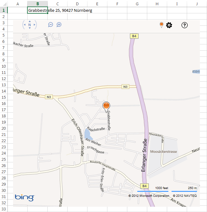Bing Maps grÃ¶Ã&#159;er gezoomt