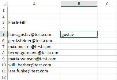 Die neue Funktion “Flash Fill” in Excel 2013